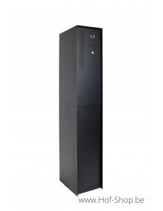 Fenix Connect RAL 9005 - boîte à colis eSafe aluminium