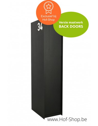 Fenix Front Back Door RAL 9005 - boîte à colis eSafe aluminium