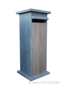 P-Box 5 Aspect bois - boîte aux lettres en pierre bleue
