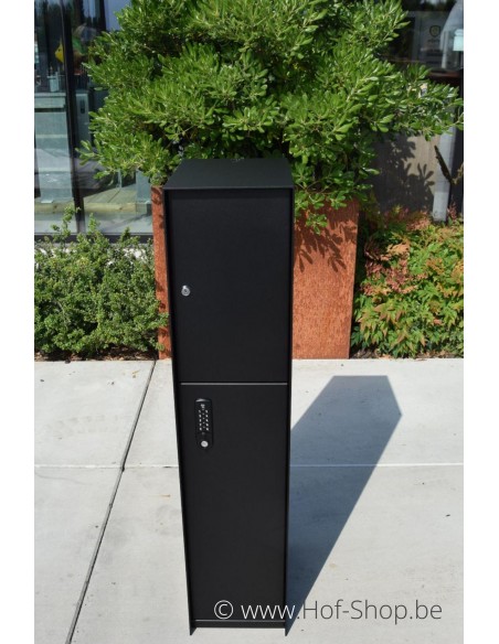 Fenix Front Back Door RAL 9005 - boîte à colis eSafe aluminium