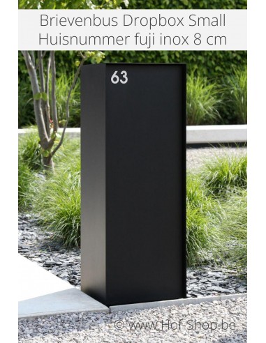 Lettre d - acier inoxydable de 8 cm de haut (numéro de maison 'fuji' KatoDesign)