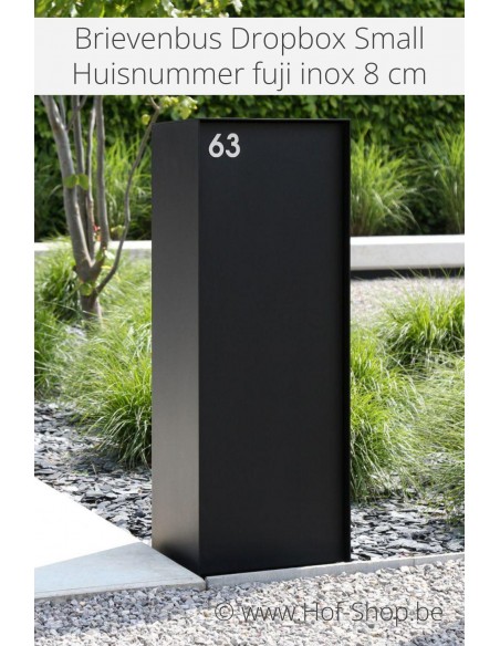 Lettre c - acier inoxydable de 8 cm de haut (numéro de maison 'fuji' KatoDesign)