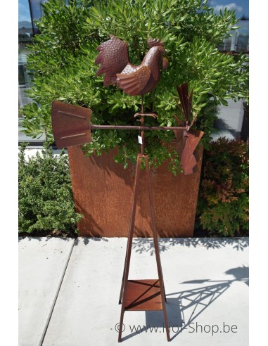 Haan Molen op staander - metalen figuur (MD17239)