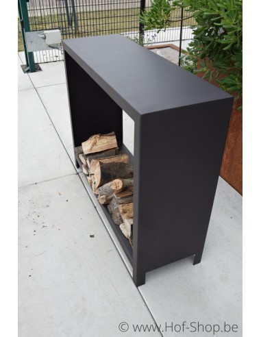 Logg 120 x 40 x 100 cm - Stockage du bois Adezz noir