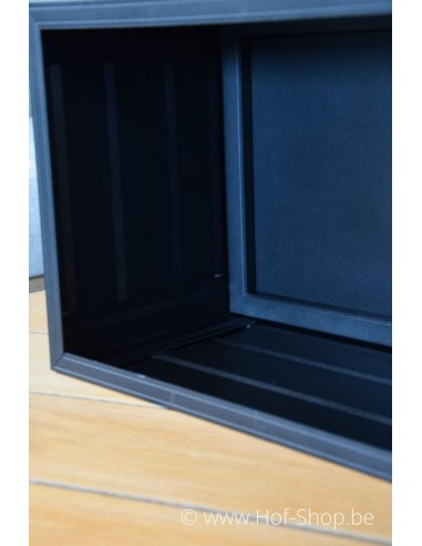 Boxis 547-D opvangbank RAL 9005 - pakketbus aluminium