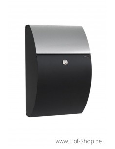 Allux 7000 noir avec vanne galvanisée - boîte aux lettres