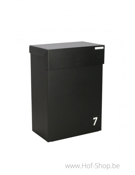 Topak RAL 9005 - boîte à colis eSafe aluminium