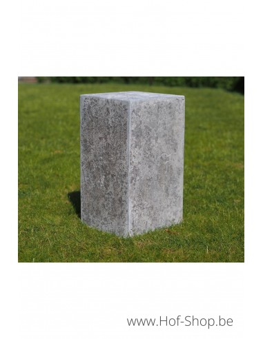 Guéridon 25 x 25 x 45 cm - colonne en pierre bleue