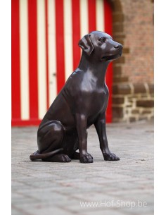 Hond - bronzen beeld (B678)