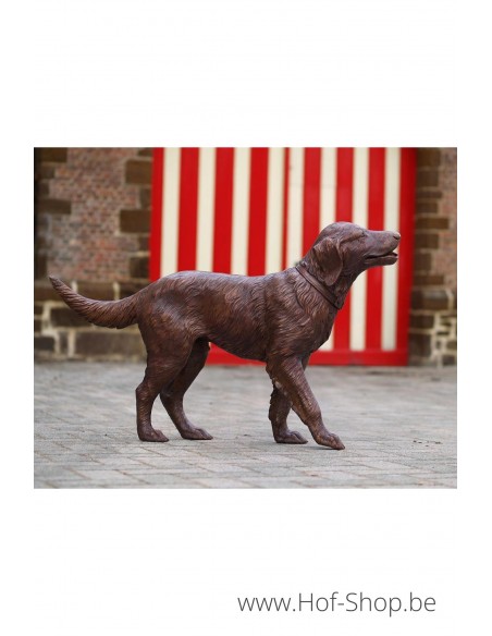 Labrador hond - bronzen beeld (B726)