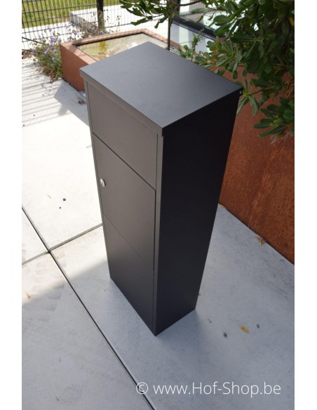 Allux 600 noir Front Door rukolock  - boîte à colis