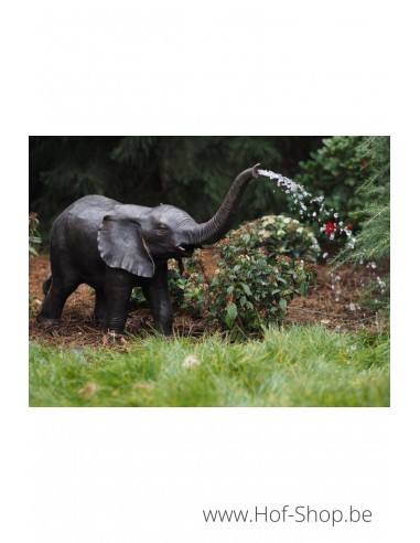 Kleine olifant (66 cm hoog) - bronzen beeld (B753)