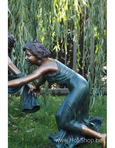 Drie dansende vrouwen - bronzen beeld (B825)