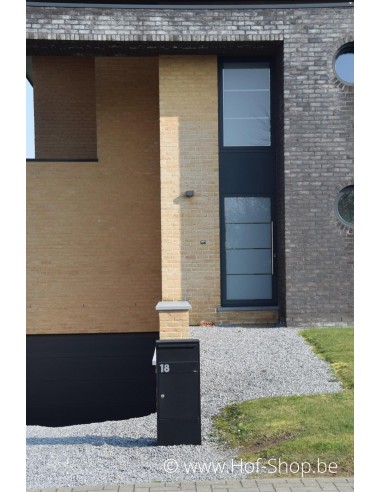 Allux 800 noir Front Door rukolock - boîte à colis