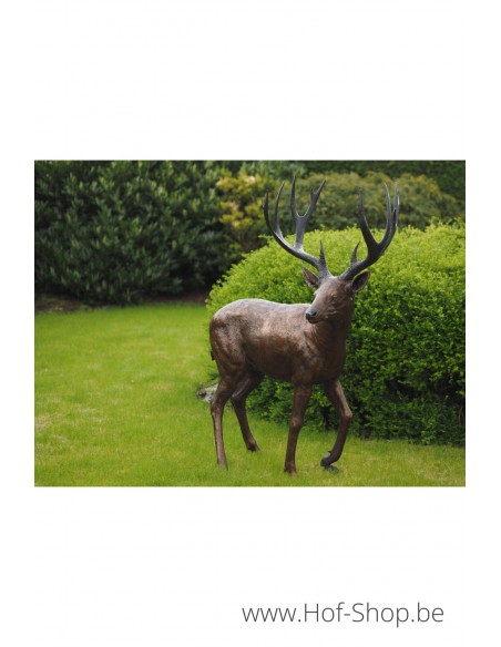 Cerf - statue en bronze (B837)