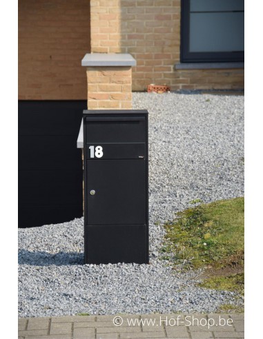 Allux 800 noir Front Door rukolock - boîte à colis