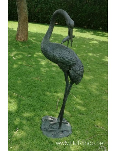 Fontaine de la grue 1,53 m - statue en bronze (B571-1)