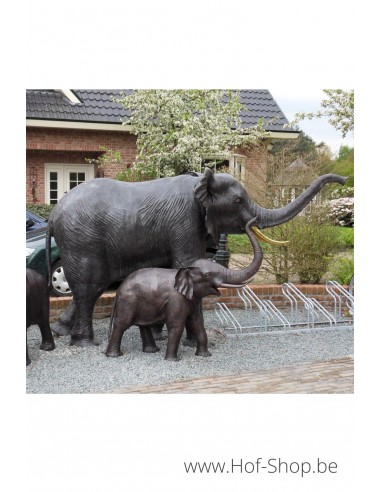 Grand éléphant - statue en bronze (B689)