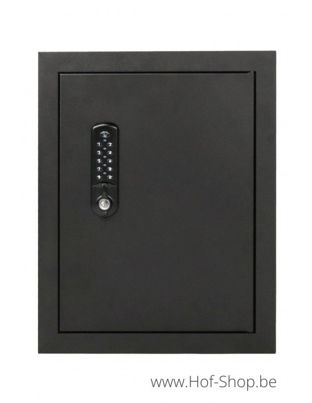 Porte boîte aux lettres 529/3 noire 35,2 x 44,2 cm avec serrure DCL - Albo porte boîte aux lettres aluminium