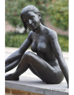 Naakte vrouw - bronzen beeld (B1297)