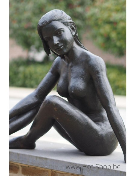 Femme nue - statue en bronze (B1297)