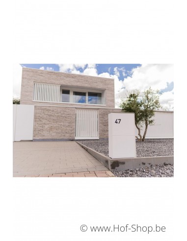Dropbox Medium Back Door RAL 9016 - boîte à colis ONZO aluminium