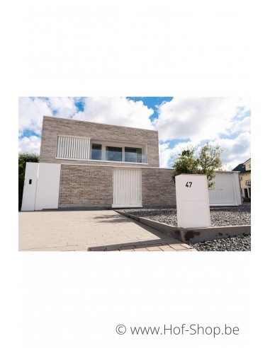Dropbox Medium Back Door RAL 9016 - eSafe pakketbus aluminium