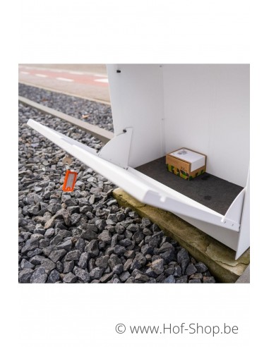 Dropbox Medium Back Door RAL 9016 - eSafe pakketbus aluminium