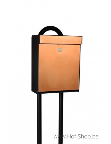 Allux Grundform Box cuivre front - boîte aux lettres