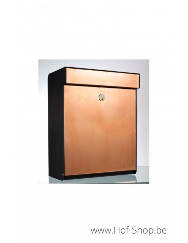 Allux Grundform Box cuivre front - boîte aux lettres