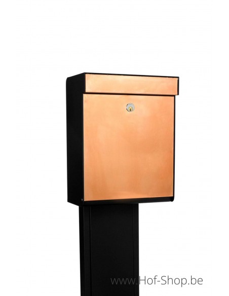 Allux Grundform Box cuivre front - boîte aux lettres