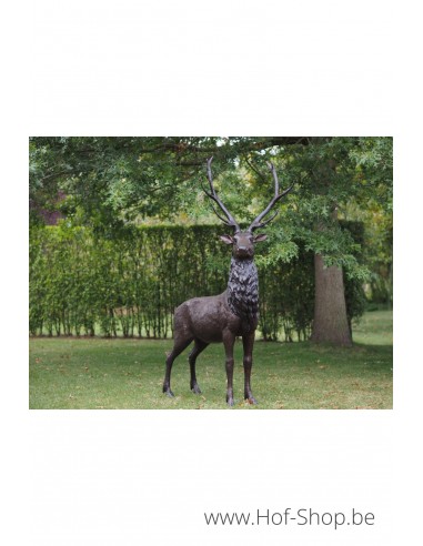 Groot hert - bronzen beeld (B47232)