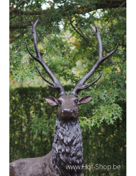 Groot hert - bronzen beeld (B47232)