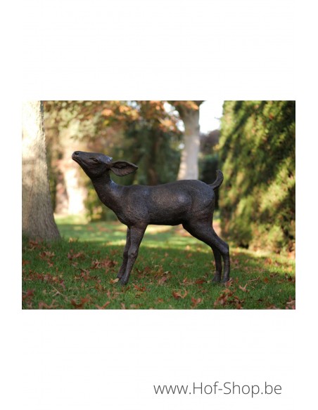 Petit cerf  - statue en bronze (B47236)