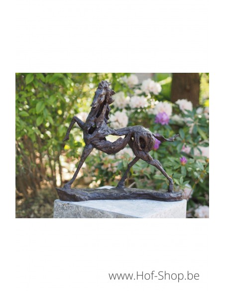 Modern paard - bronzen beeld (B88194)