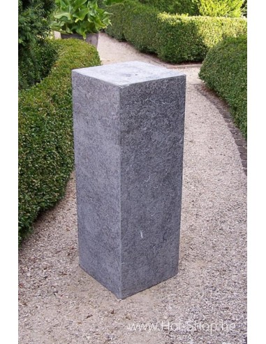 Guéridon 30 x 30 x 85 cm - colonne en pierre bleue