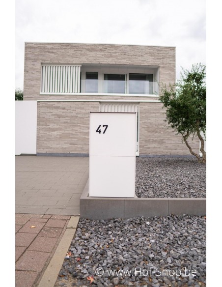 Huisnummer Albo zwart aluminium 10 cm hoog