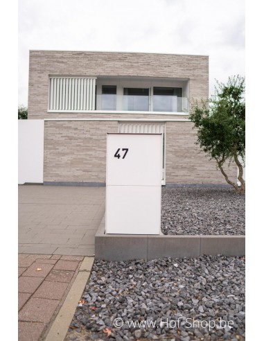 Huisnummer Albo zwart aluminium 10 cm hoog
