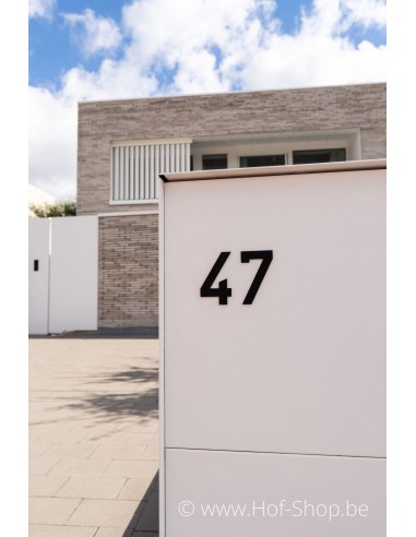Lettre B - noir aluminium 10 cm de haute (Numéro de maison Albo)
