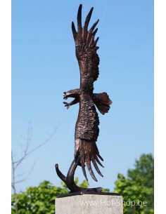 Vliegende arend - bronzen beeld (B56606)