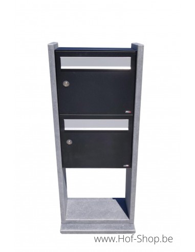 Palermo Double - VASP Boîte aux lettres pour immeuble en pierre blue