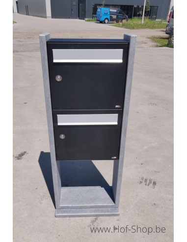 Palermo Double - VASP Boîte aux lettres pour immeuble en pierre blue
