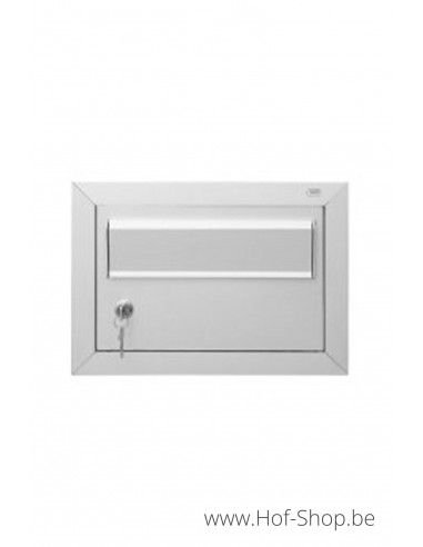 Brievenbusdeur 529/1/H + 505 Natuur F1 35,2 x 24,8 cm - Albo brievenkastdeur aluminium