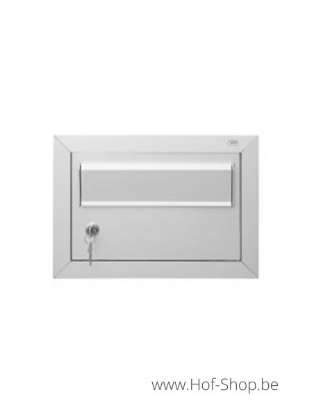 Brievenbusdeur 529/1/H + 505 Natuur F1 35,2 x 24,8 cm - Albo brievenkastdeur aluminium