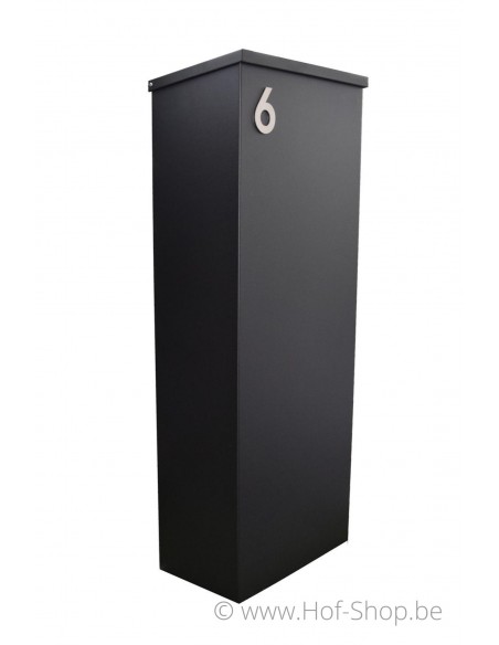 Allux 600 noir Back Door rukolock - boîte à colis