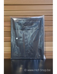 Brievenbusdeur 529/3 + 505 zwart 35,2 x 44,2 cm - Albo brievenkastdeur aluminium