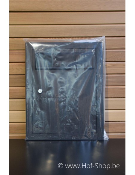 Brievenbusdeur 529/3 + 505 zwart 35,2 x 44,2 cm - Albo brievenkastdeur aluminium