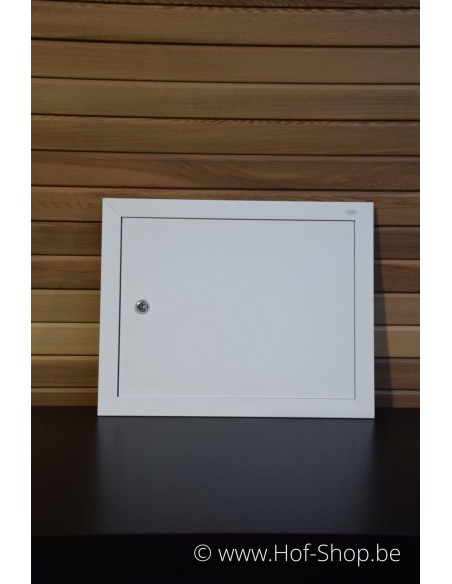 Brievenbusdeur 529/3/H Wit 44,2 x 35,2 cm - Albo brievenkastdeur aluminium