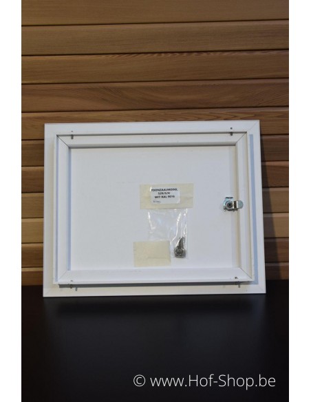 Brievenbusdeur 529/3/H Wit 44,2 x 35,2 cm - Albo brievenkastdeur aluminium