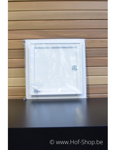 Brievenbusdeur 529/2 wit 35,2 x 35,2 cm - Albo brievenkastdeur aluminium